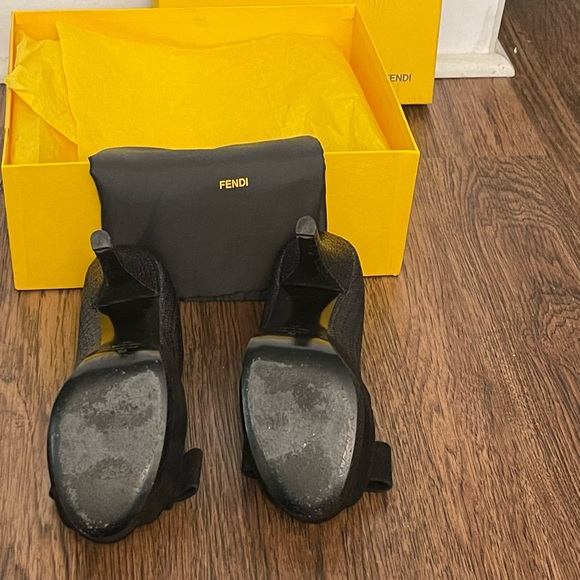 AUTHENTIC AND VERIFIED FENDI PEEP TOE PUMPS - Picture 2 of 3